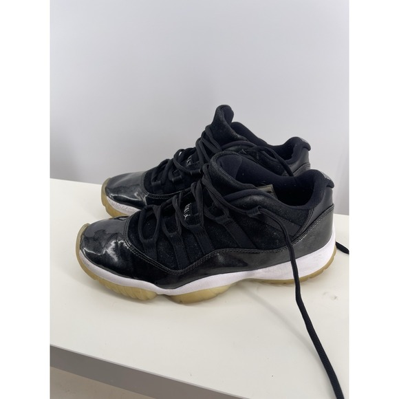 Jordan 11 Retro Low Barons Black Size 8 Black *Read* - Picture 5 of 10